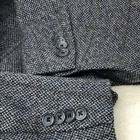 Burberry Men’s Blazer Sports Coat Wool Cashmer Blend Tweed Size 46